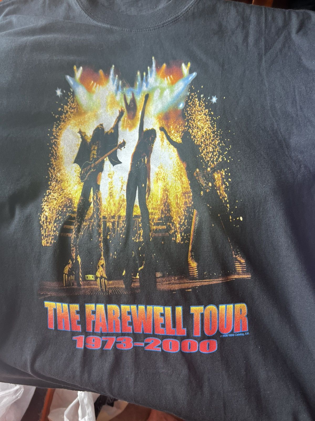 Band Tees × KISS Vintage Kiss The Farewell Tour 2000s American Metal Band Size US XL / EU 56 / 4 - 4 Thumbnail