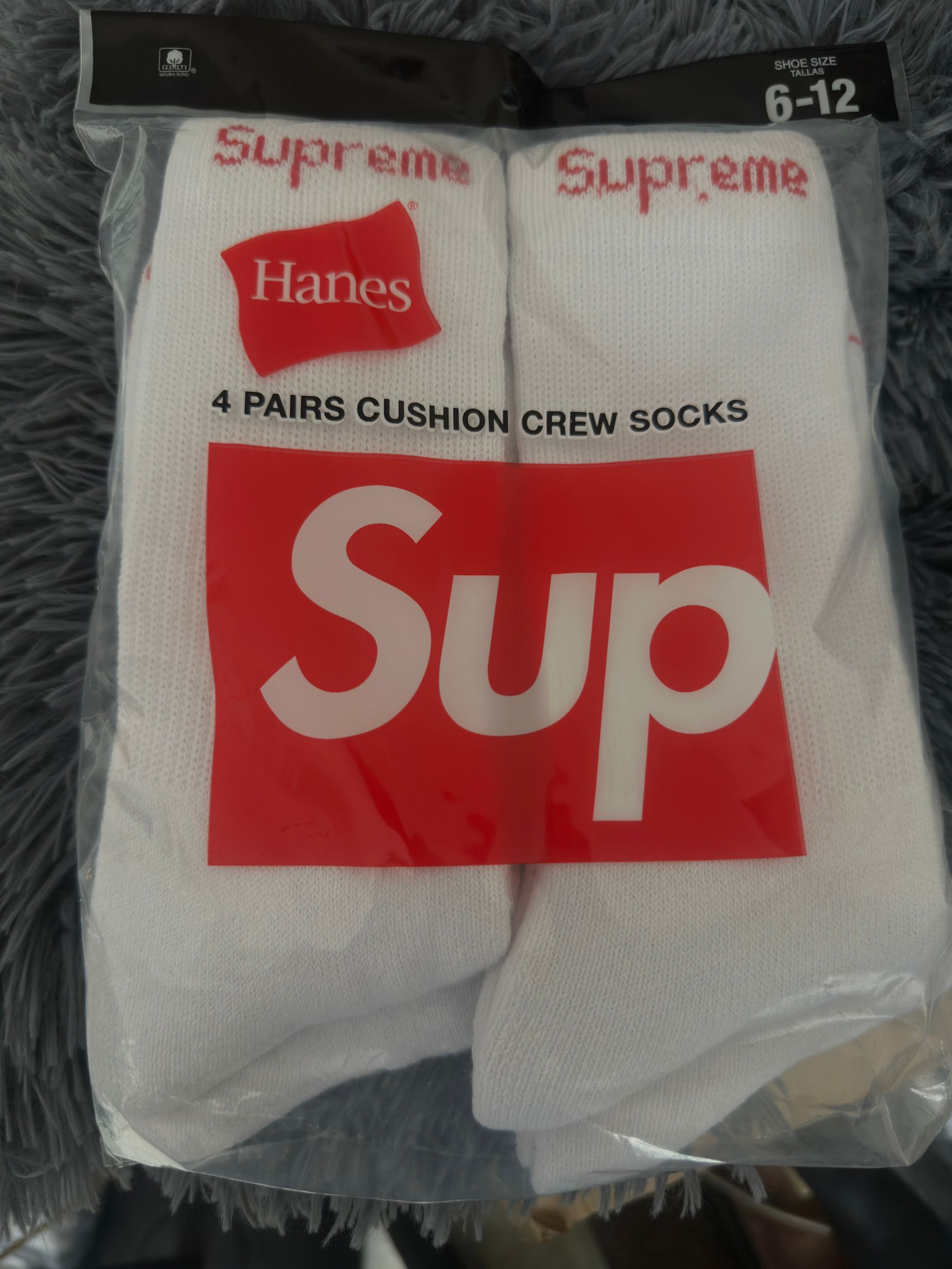 Supreme supreme 4pairs cushion crew socks Size ONE SIZE - 1 Thumbnail