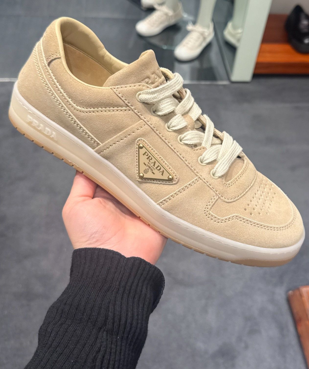 Prada Prada Fadded Suede Sneakers Size US 12 / EU 45 - 1 Preview