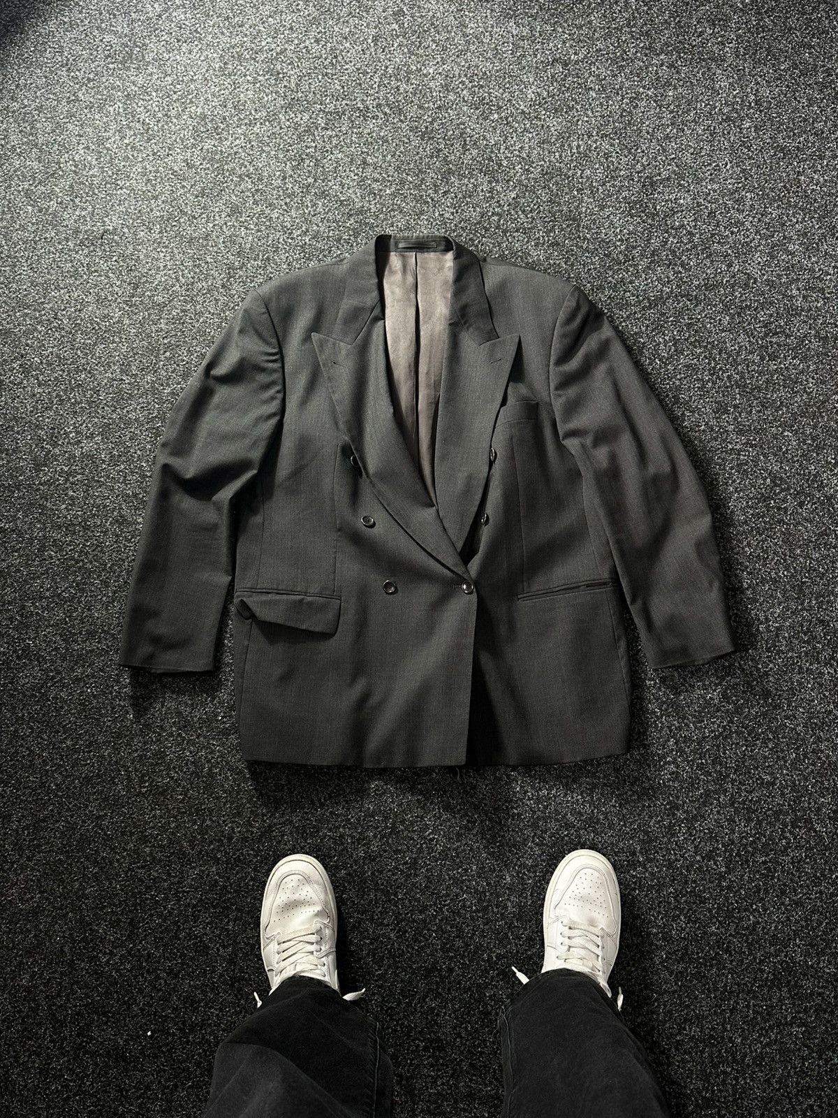 Hugo Boss × Loro Piana × Vintage 🚨 vintage Loro Piana Blazer Hugo Boss Jacket gray 100% lana Size US L / EU 52-54 / 3 - 1 Thumbnail