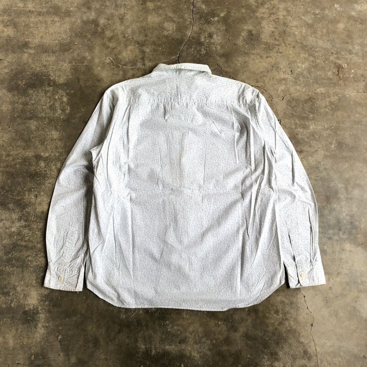 Issey Miyake 2000s Comme Ca Ism Motif Zipper Jacket White Designer Size US L / EU 52-54 / 3 - 10 Thumbnail