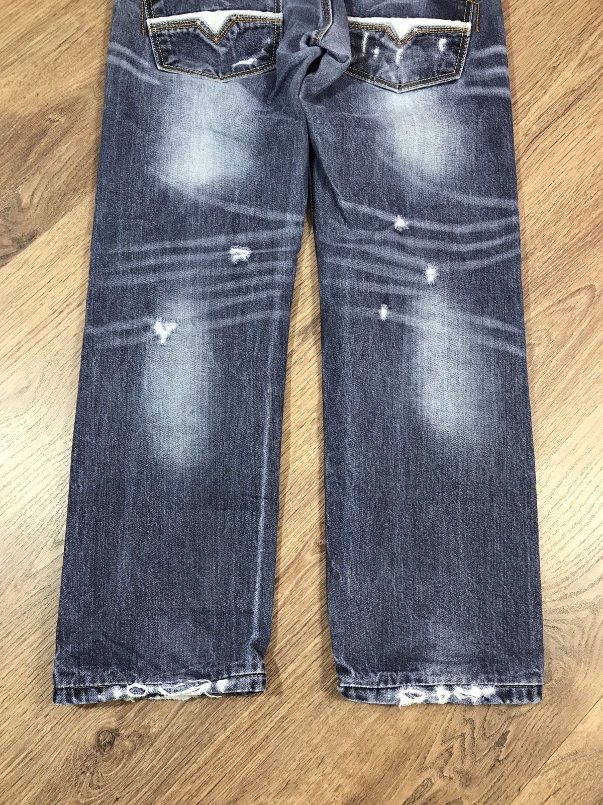 Japanese Brand × Vintage Vintage Distressed Denim Pants Dont Panic Size US 32 / EU 48 - 12 Thumbnail