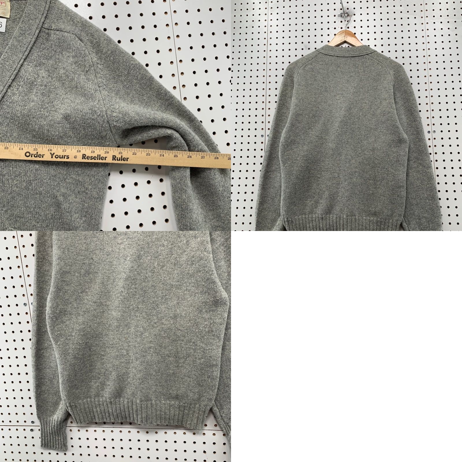Camel VINTAGE Lord Jeff Wool Cardigan Sweater Mens Medium Gray Camel Hair Made USA Size US M / EU 48-50 / 2 - 9 Thumbnail