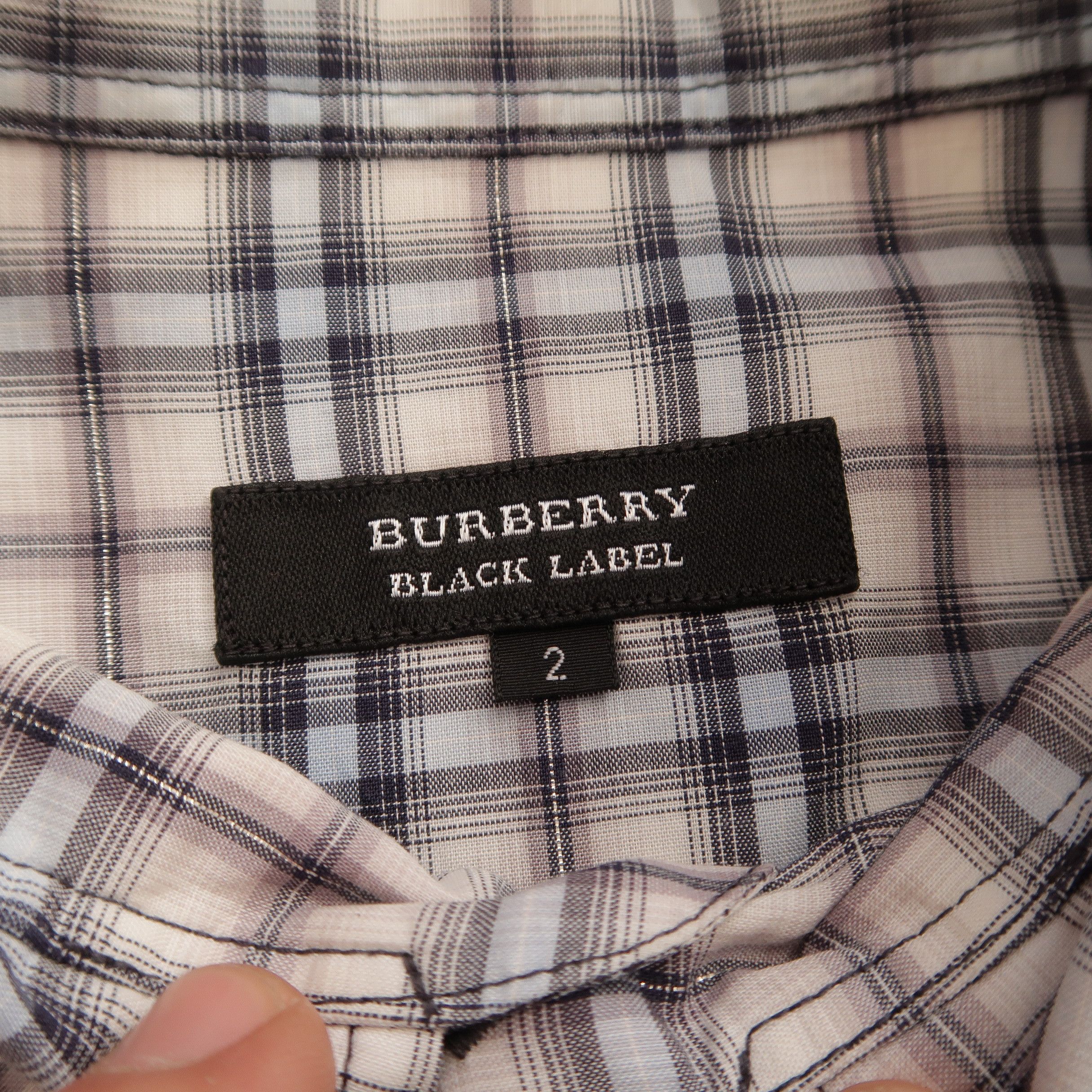Burberry Vintage Burberry Black Label Luxury Plaid Western Shirt Size US S / EU 44-46 / 1 - 4 Thumbnail