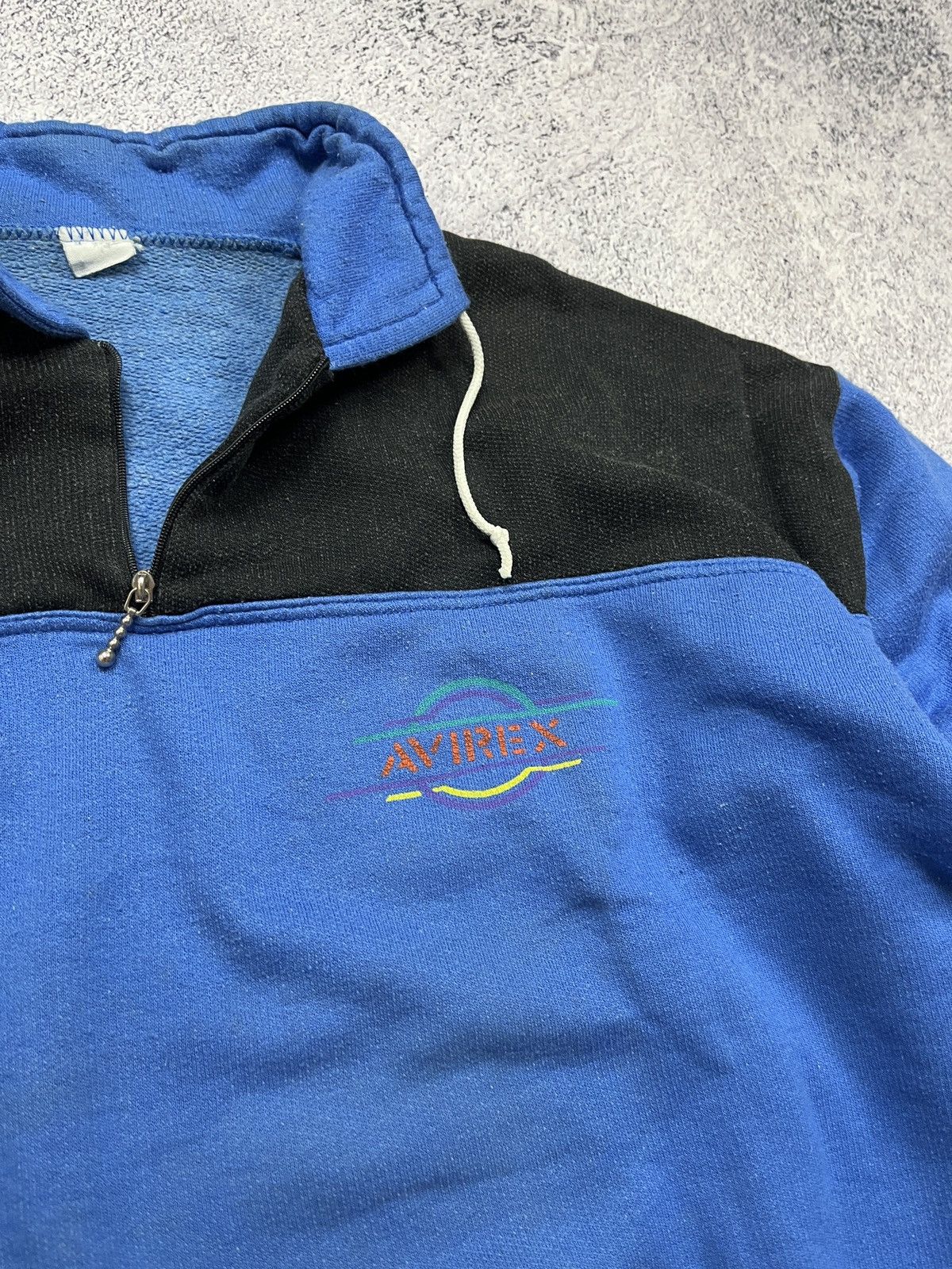Avirex Vintage 90’s Avirex Zip Sweatshirt Workwear Military Sweater Size US M / EU 48-50 / 2 - 9 Thumbnail