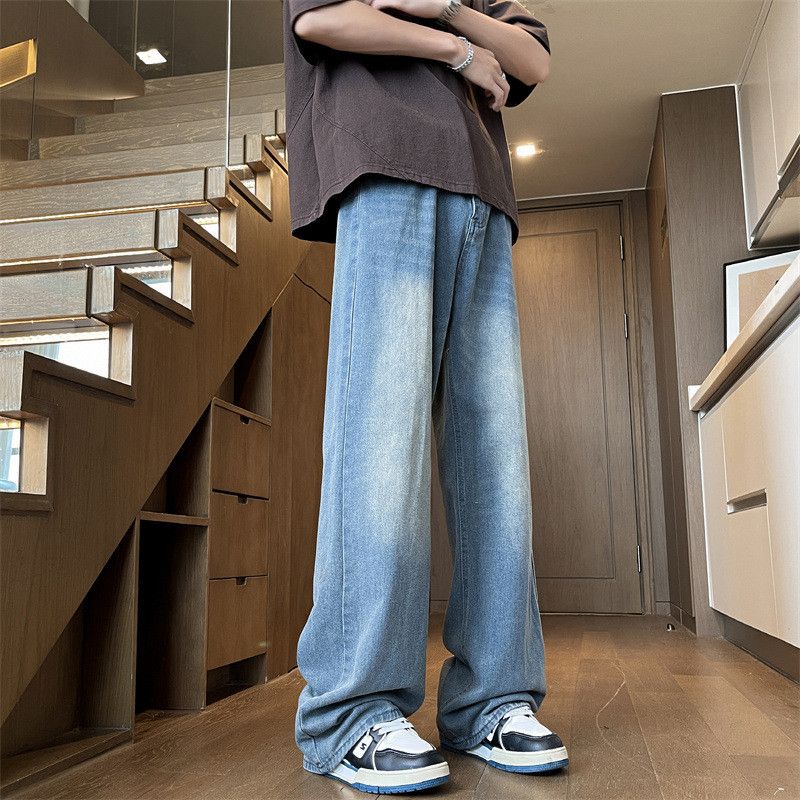 Japanese Brand × Jean Retro loose wide leg slightly flared jeans Size US 32 / EU 48 - 2 Thumbnail