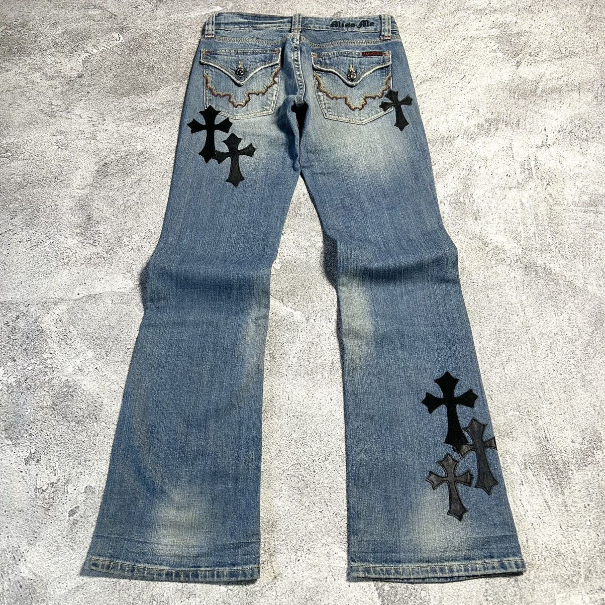 Japanese Brand Vintage Rare Missme Flared Denim Patch Art Size US 30 / EU 46 - 24 Thumbnail