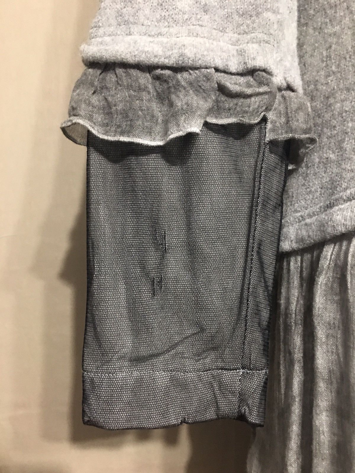 Elisa Cavaletti Elisa Cavaletti Deisgner Grey Long Tunic Blouse Size L Size L / US 10 / IT 46 - 6 Thumbnail