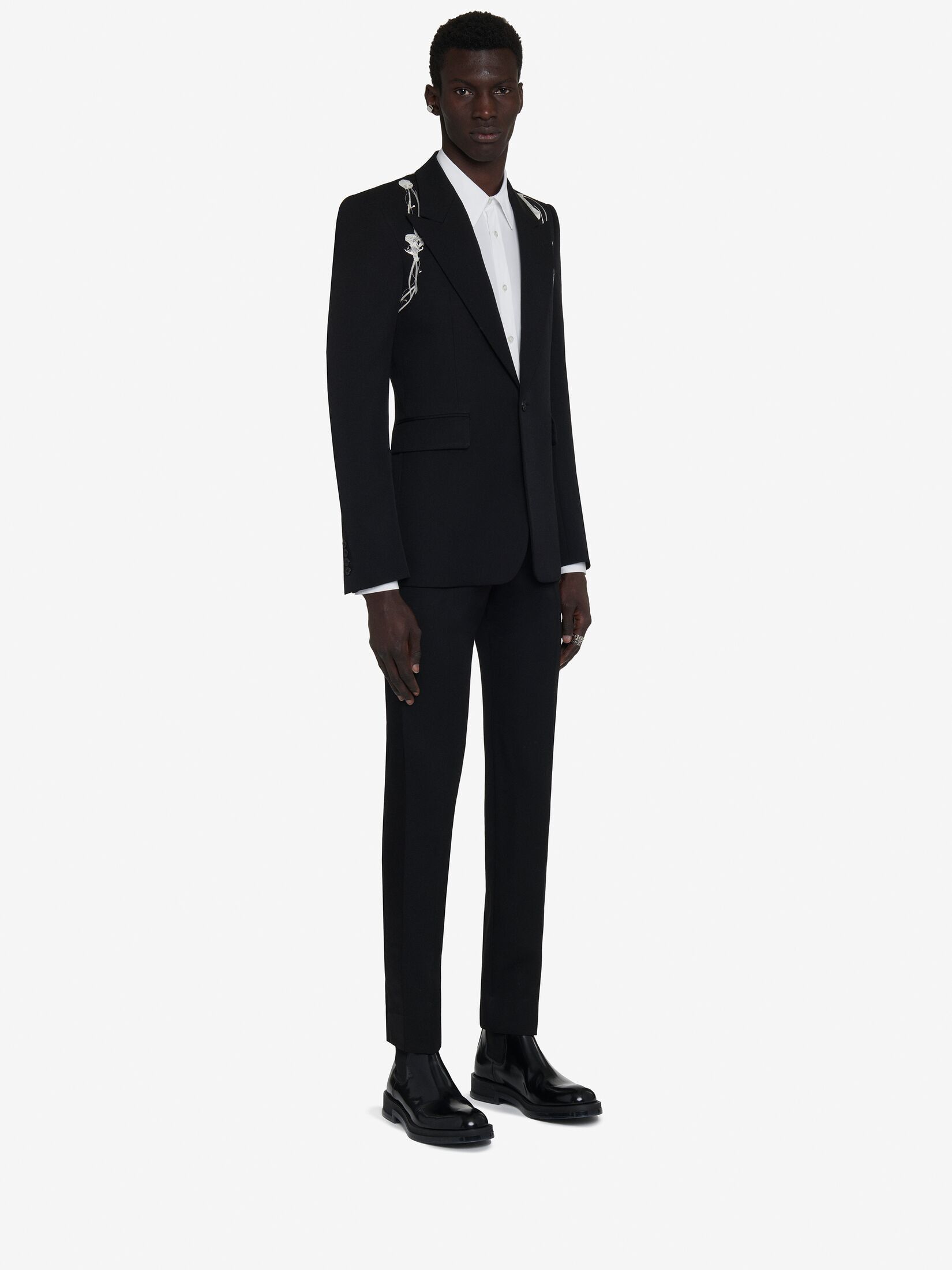 Alexander McQueen o1w1db10725 Pressed Flower Harness Single-Breasted Jacket Size US M / EU 48-50 / 2 - 3 Thumbnail