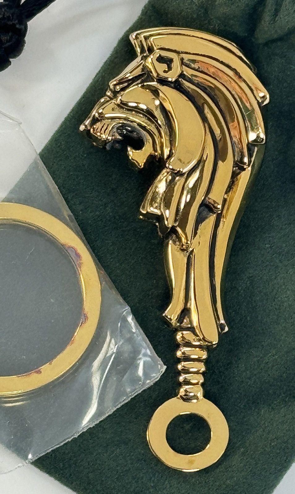 Japanese Brand × Other × Vintage VTG Rick Cameron Lion Key Chain 925 Sterling Silver 24k Gold Size ONE SIZE - 1 Thumbnail
