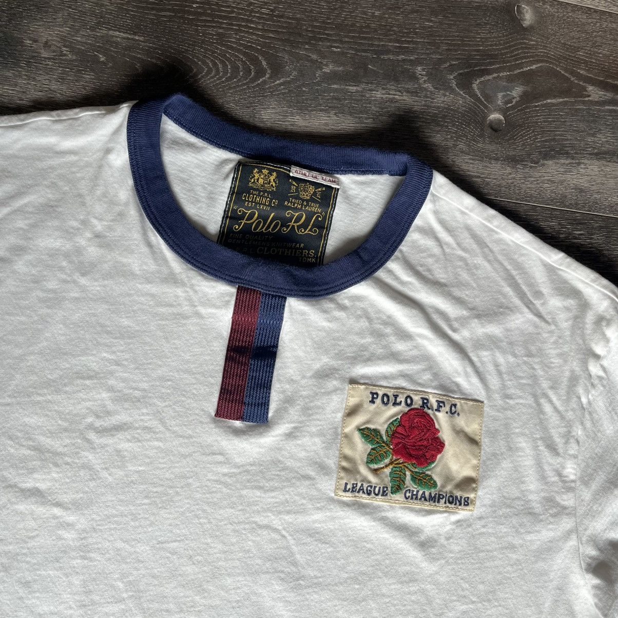 Polo Ralph Lauren Polo Ralph Lauren R.F.C. League Champions Athletic Team Tee Size US L / EU 52-54 / 3 - 4 Thumbnail
