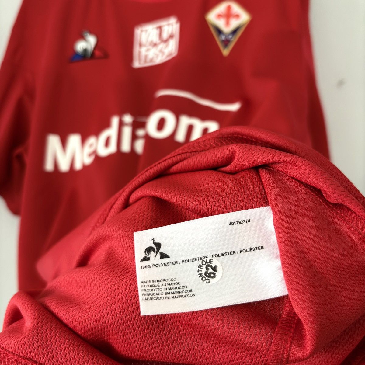 Le Coq Sportif 2019 2020 Fiorentina Italy Poland Game Issue Soccer Jersey Size US L / EU 52-54 / 3 - 9 Thumbnail