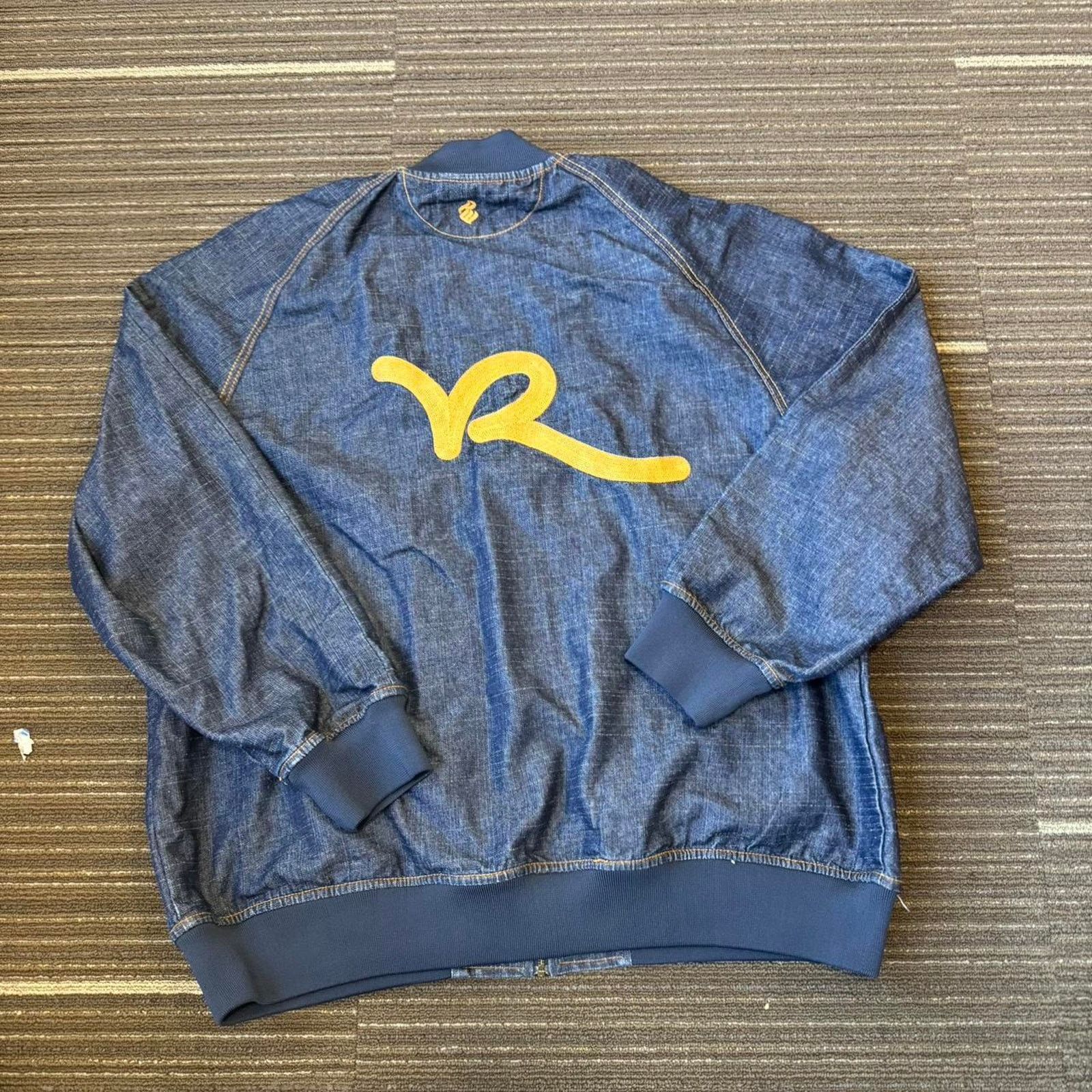 Rocawear × Vintage Vintage 90s Roca Wear Denim varsity style denim jacket Size US XXL / EU 58 / 5 - 2 Thumbnail