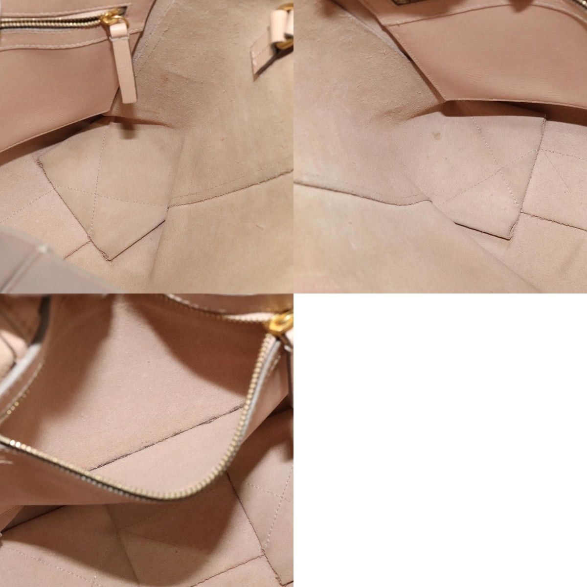 Celine CELINE Vertical Cavas Hand Bag Leather Pink Gold Size ONE SIZE - 12 Thumbnail