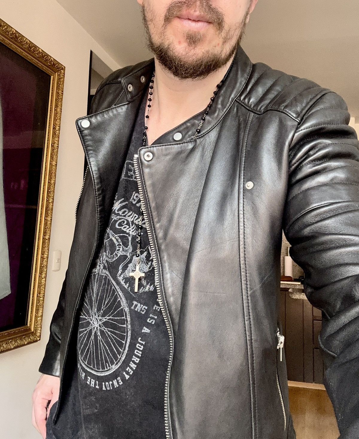 Allsaints Allsaints Leather Jacket Jasper Biker Black XS Size US XS / EU 42 / 0 - 17 Thumbnail