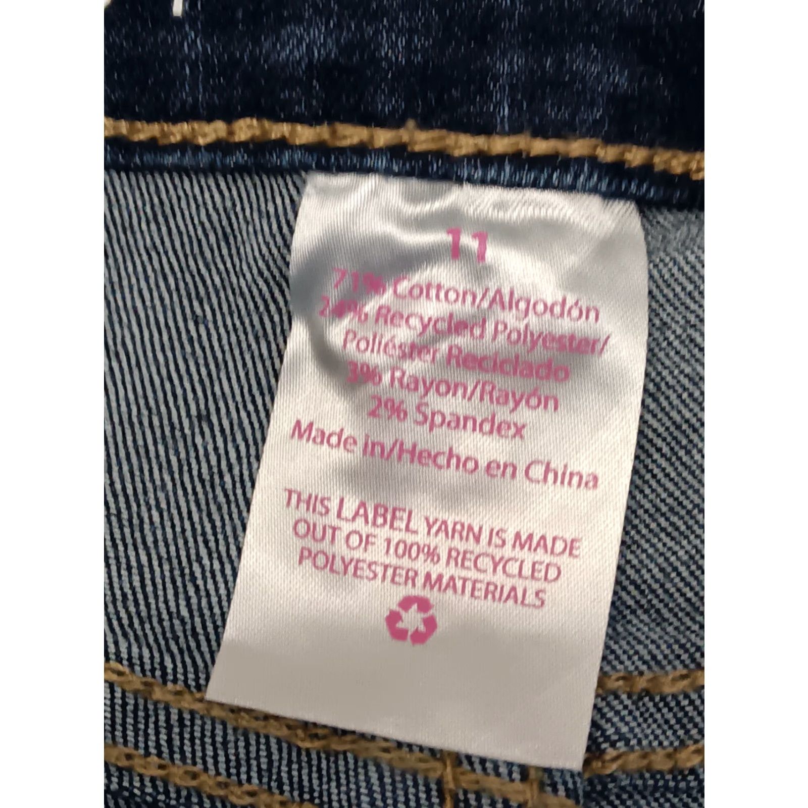 Vintage No Boundaries Women's Denim Jeans Juniors Skinny Tapered Size 11 Size 32" / US 10 / IT 46 - 6 Thumbnail