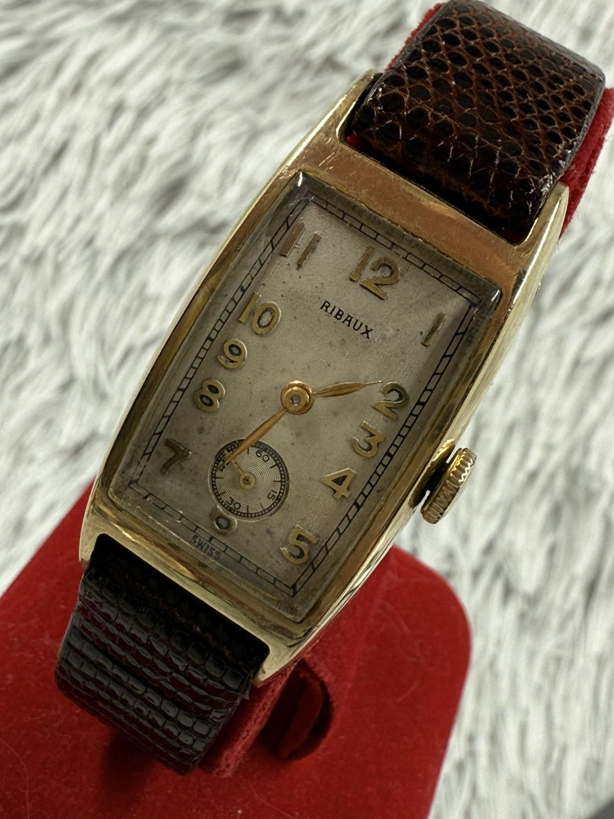 Vintage Vintage RIBAUX TANK Sub-Seconds Swiss Manual Unisex Watch Size ONE SIZE - 6 Thumbnail