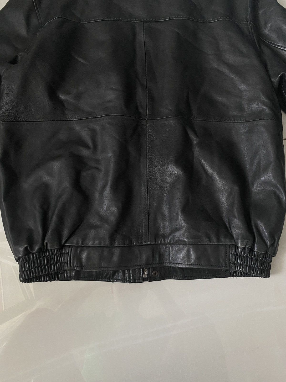 Genuine Leather Vintage 90s Black Leather Jacket Size US L / EU 52-54 / 3 - 11 Thumbnail