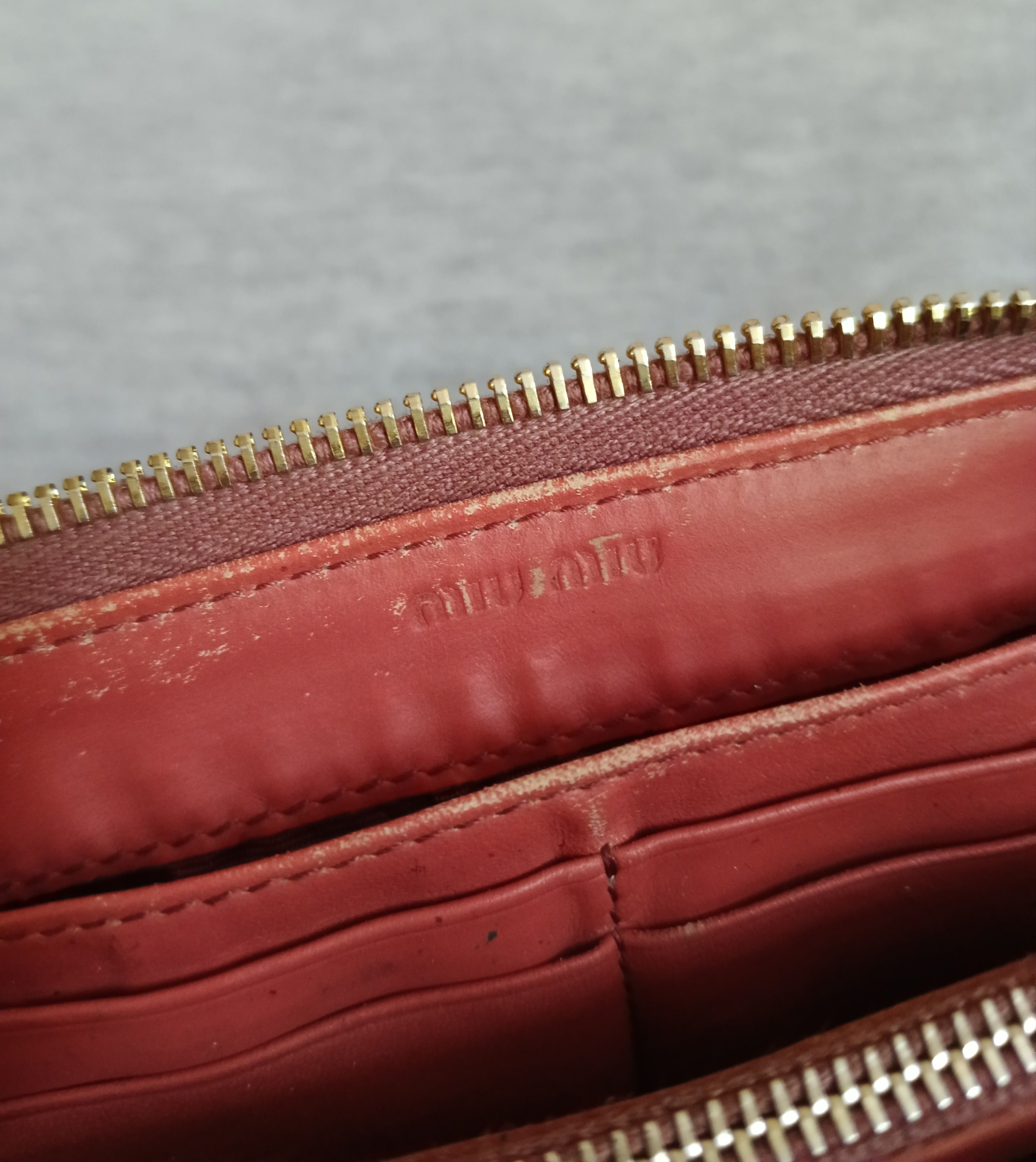 Miu Miu MIU MIU LEATHER LONG WALLET Size ONE SIZE - 7 Thumbnail