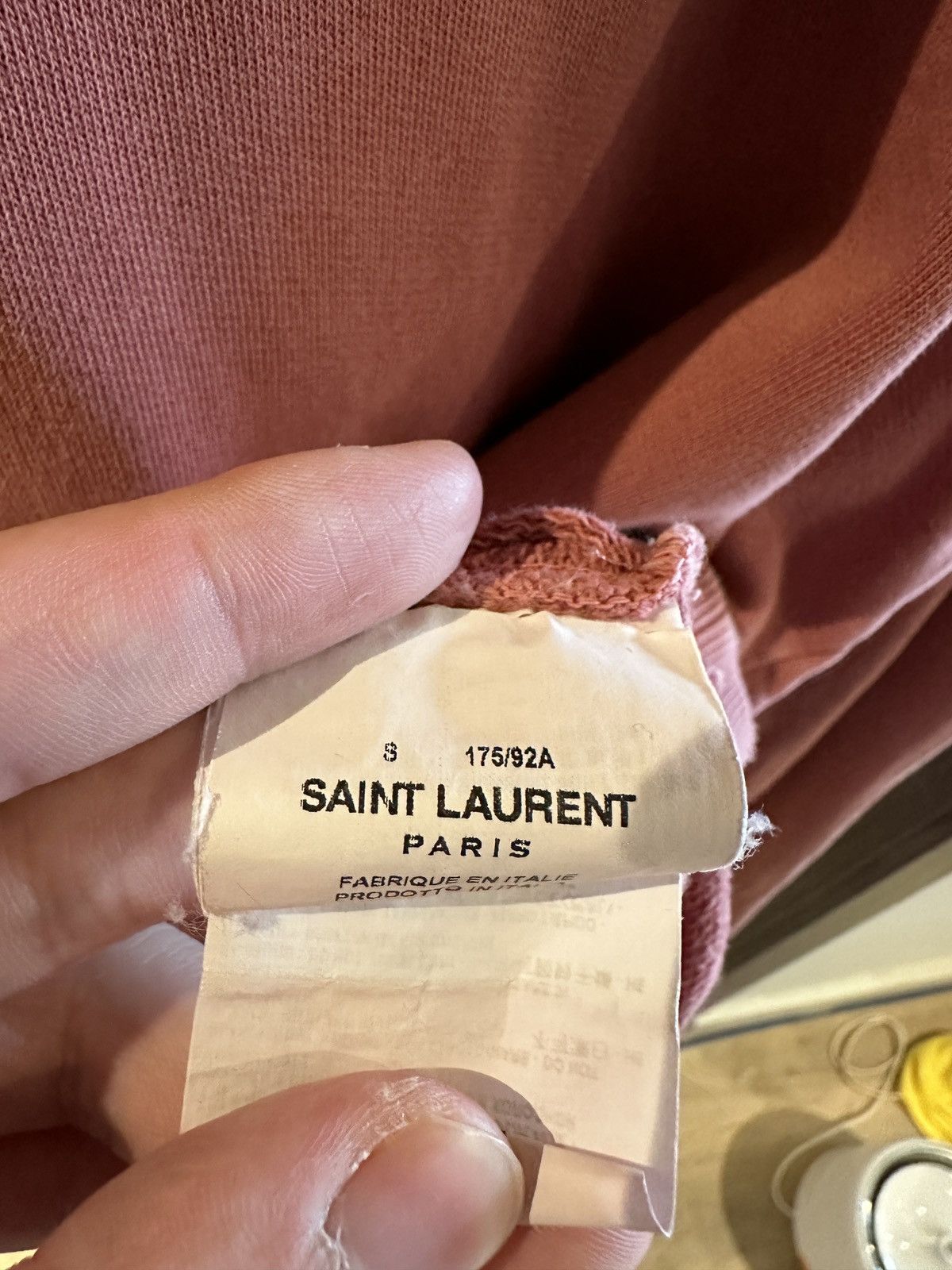 Saint Laurent Paris × Yves Saint Laurent Saint Laurent pink oversized hoodie Size US S / EU 44-46 / 1 - 3 Thumbnail