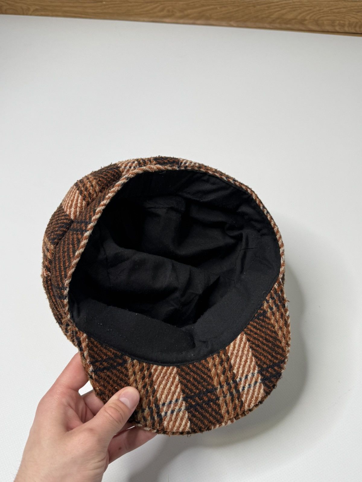 Vintage Vintage avant garde cadet beret hat tweed vibe old money 00s Size ONE SIZE - 4 Thumbnail