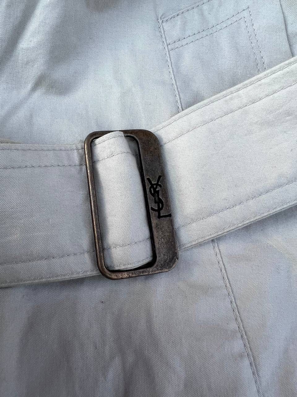 Vintage 90s Yves Saint Laurent YSL Trench Coat Jacket