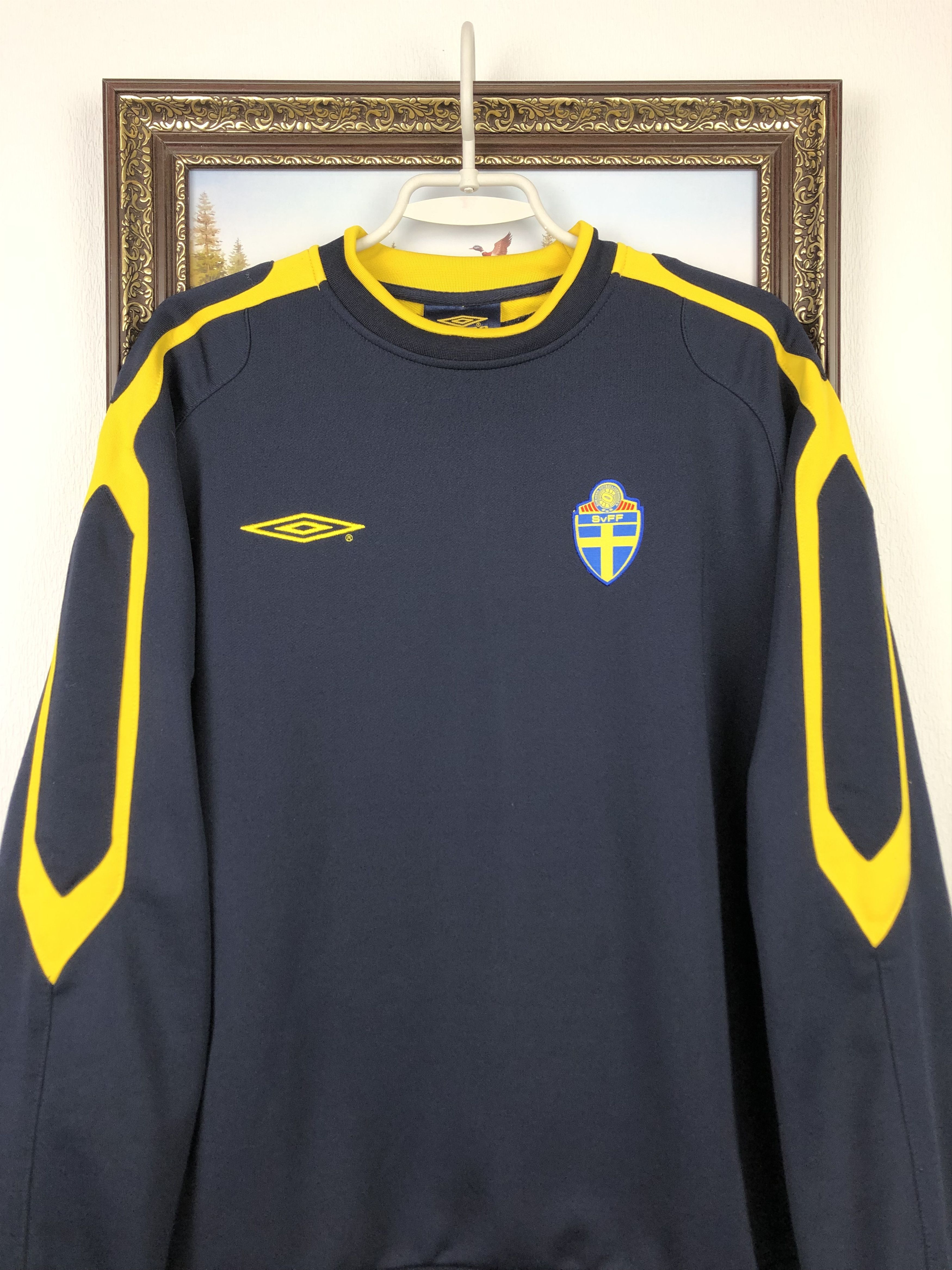 Umbro × Vintage Vintage Umbro Sweden Football Suit Jacket Pants Track Soccer Size US L / EU 52-54 / 3 - 3 Thumbnail
