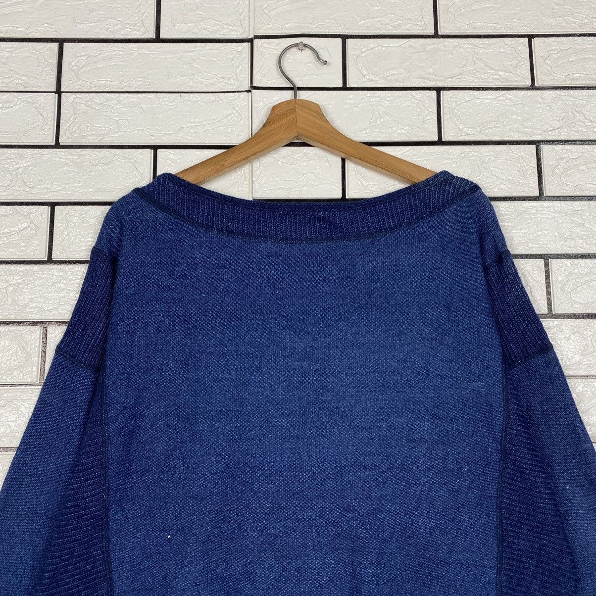 Indigo Vintage Sweatshirt Jantzen Indigoblue Pure Indigo Dyed Size US L / EU 52-54 / 3 - 10 Thumbnail