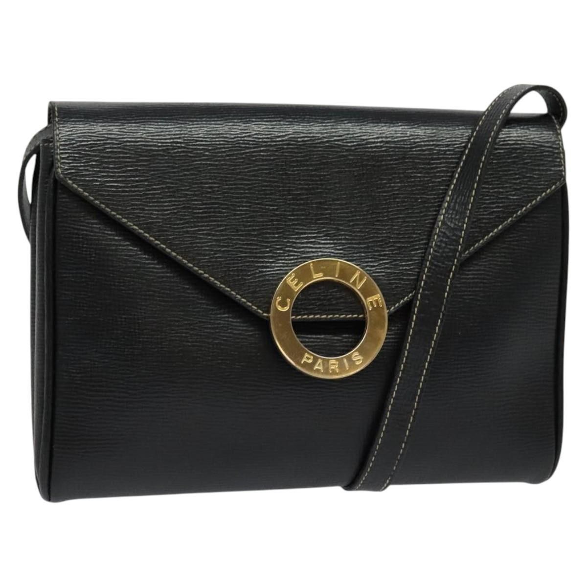 Celine Celine Vintage Circle Logo Crossbody Bag Leather Size ONE SIZE - 1 Thumbnail