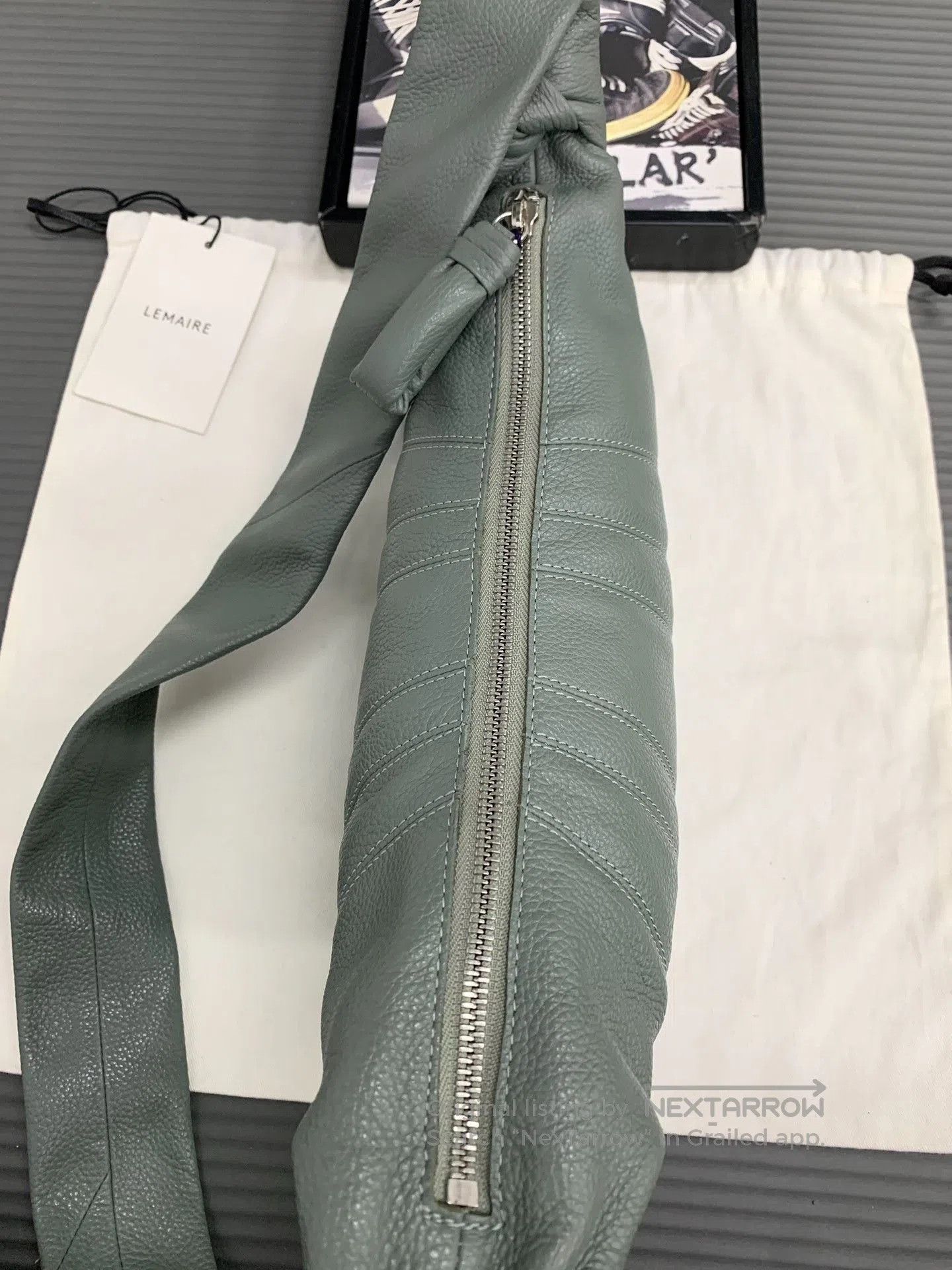 Lemaire Lemaire Small Clay Green Croissant Bag. Size ONE SIZE - 5 Thumbnail