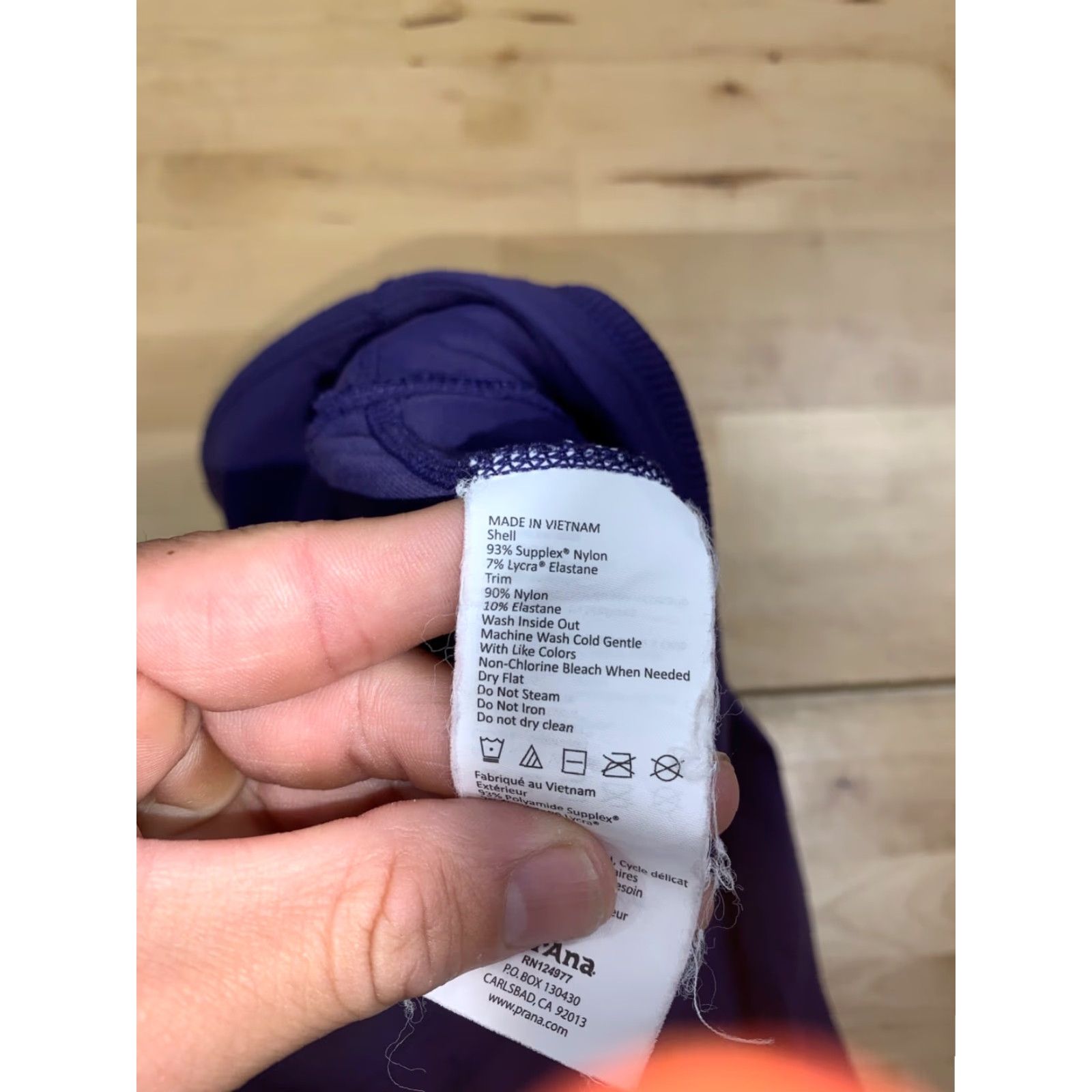 Prana prAna Olympia Wide Leg Athletic Leggings Womens L Purple Casual Activewear #8966 Size 36" / US 14 / IT 50 - 5 Thumbnail