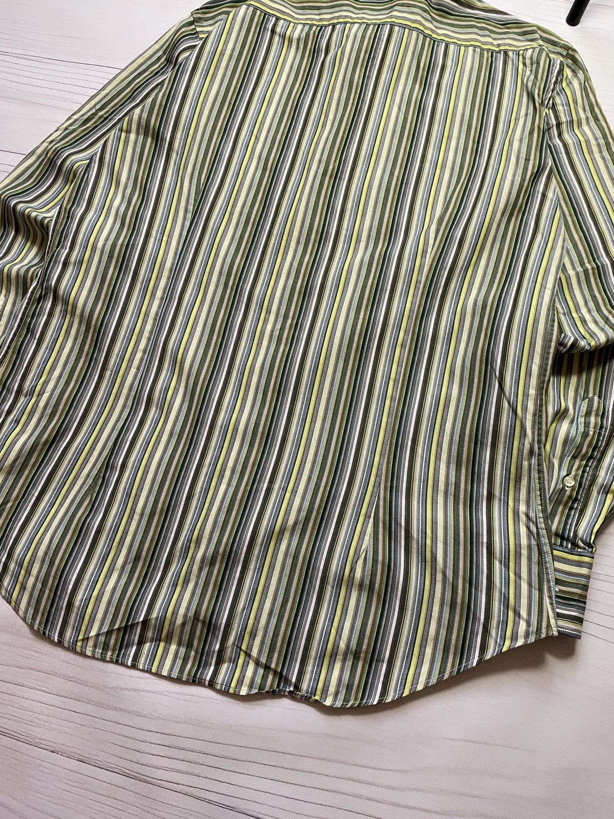 Etro × Vintage Vintage Etro Via Spartaco 3 striped designy button up shirt Size US L / EU 52-54 / 3 - 16 Thumbnail