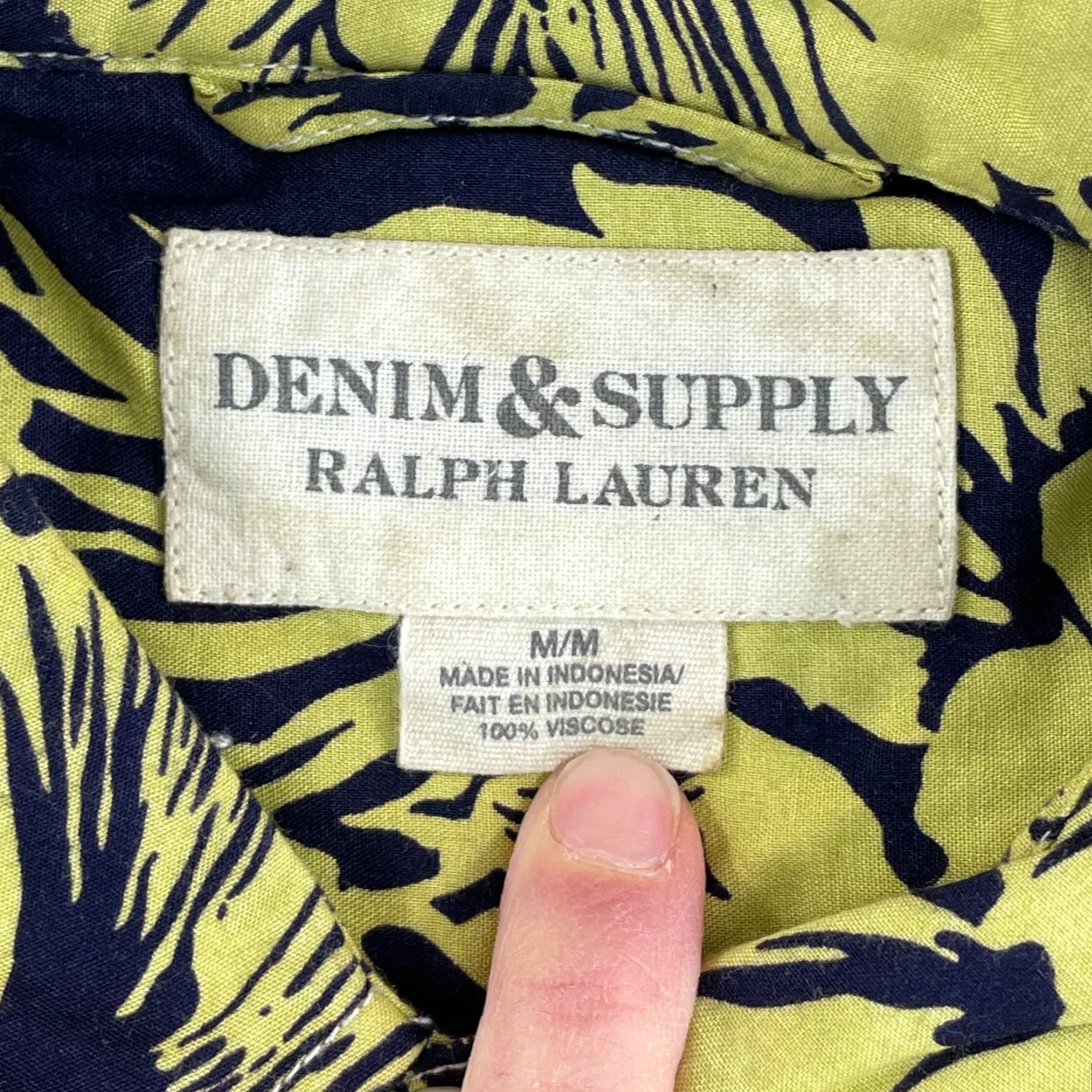 Vintage Denim & Supply Ralph Lauren Shirt Men M Multi Floral Hawaiian Short Sleeve Shirt (Button-Up) Size US M / EU 48-50 / 2 - 2 Thumbnail