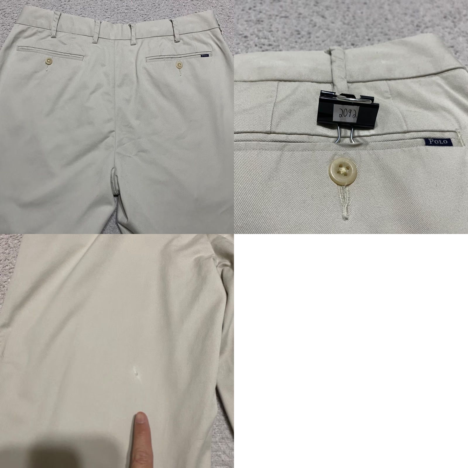 Polo Ralph Lauren Polo Ralph Lauren Pants Mens 33x30 Beige Chino Cotton Straight Mid Rise Classic Size US XS / EU 42 / 0 - 9 Thumbnail