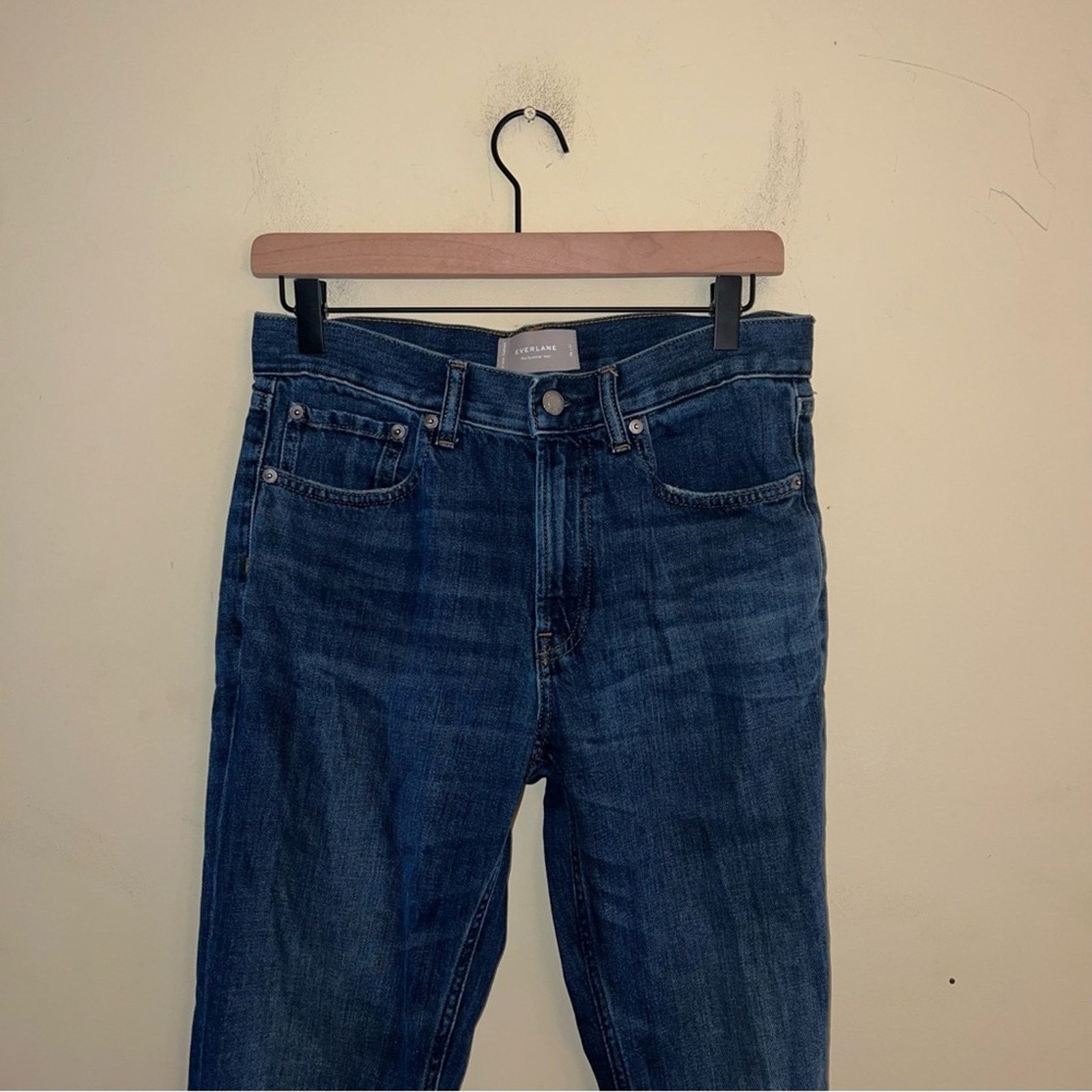 Everlane EVERLANE The Summer Jean light distressed straight leg 28x32 Size 28" / US 6 / IT 42 - 6 Thumbnail