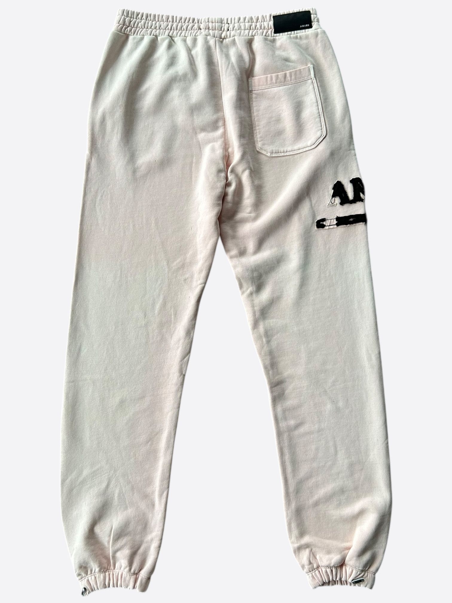 Amiri Amiri Pink & Black MA Bar Logo Sweatpants Size US 28 / EU 44 - 2 Thumbnail