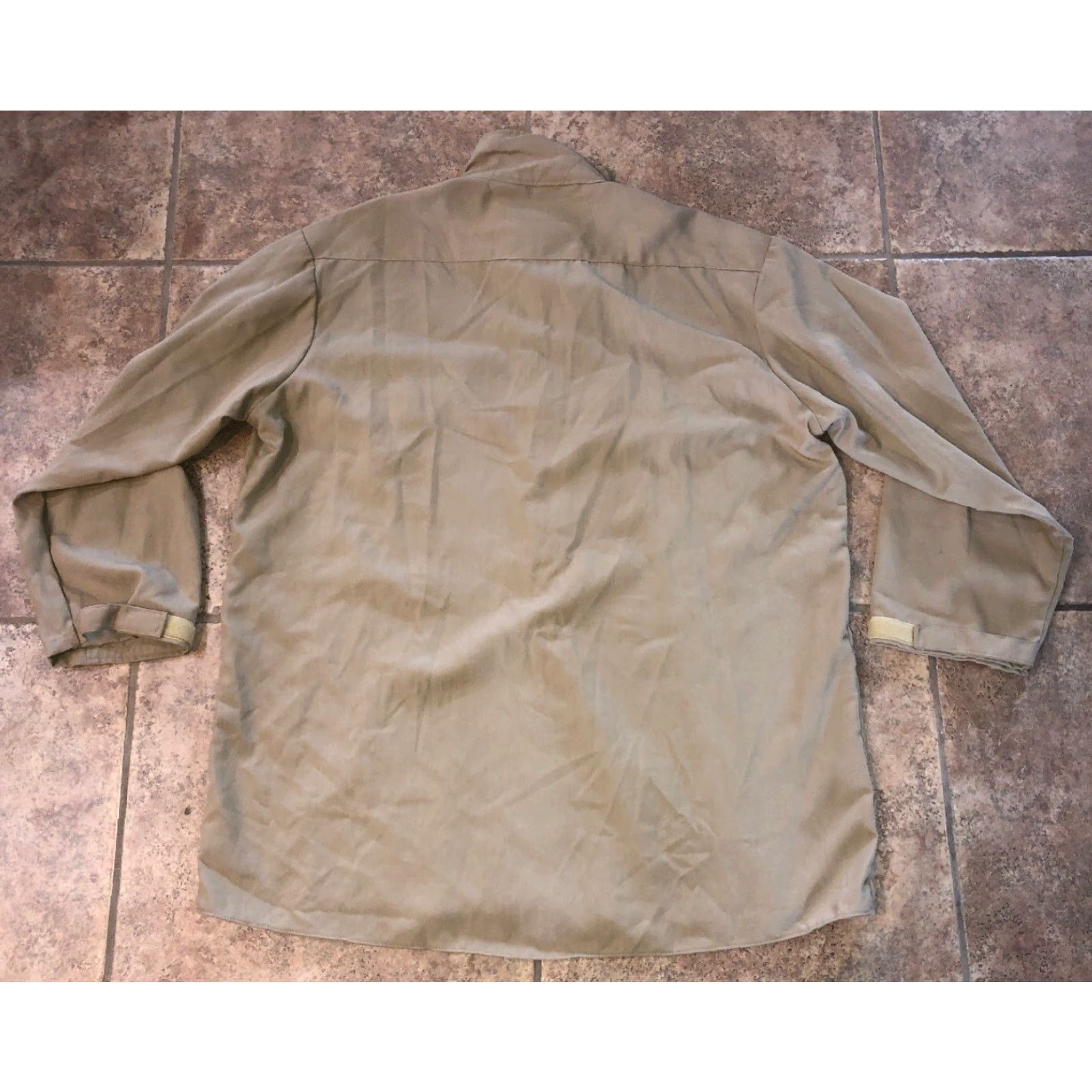Vintage VINTAGE Topps Safety Apparel Men's XL Beige Long Sleeve Work Shirt 28.5 Inch Armpit Workwear Size US XL / EU 56 / 4 - 5 Thumbnail