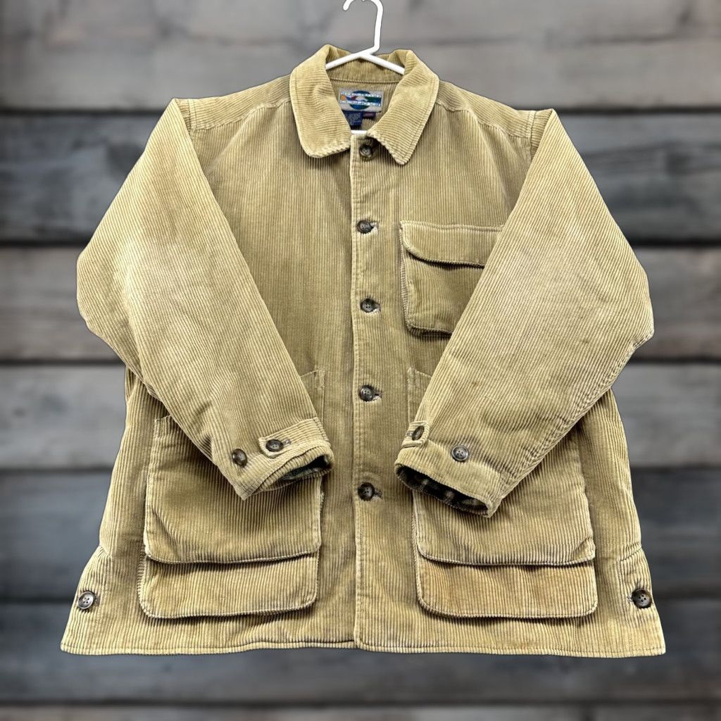 ExOfficio VINTAGE Ex Officio Coat Mens M Brown Corduroy Lined 90s Overcoat Winter Fall Casual Button Pockets Classic Size US M / EU 48-50 / 2 - 1 Thumbnail