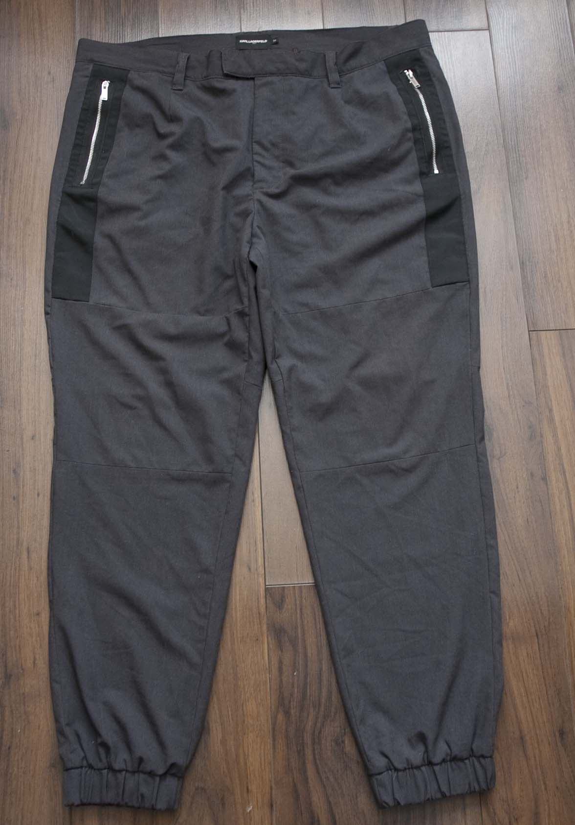 Karl Lagerfeld Karl Lagerfeld Pants Size 37x27.5 Dark Gray Size US 37 - 1 Thumbnail
