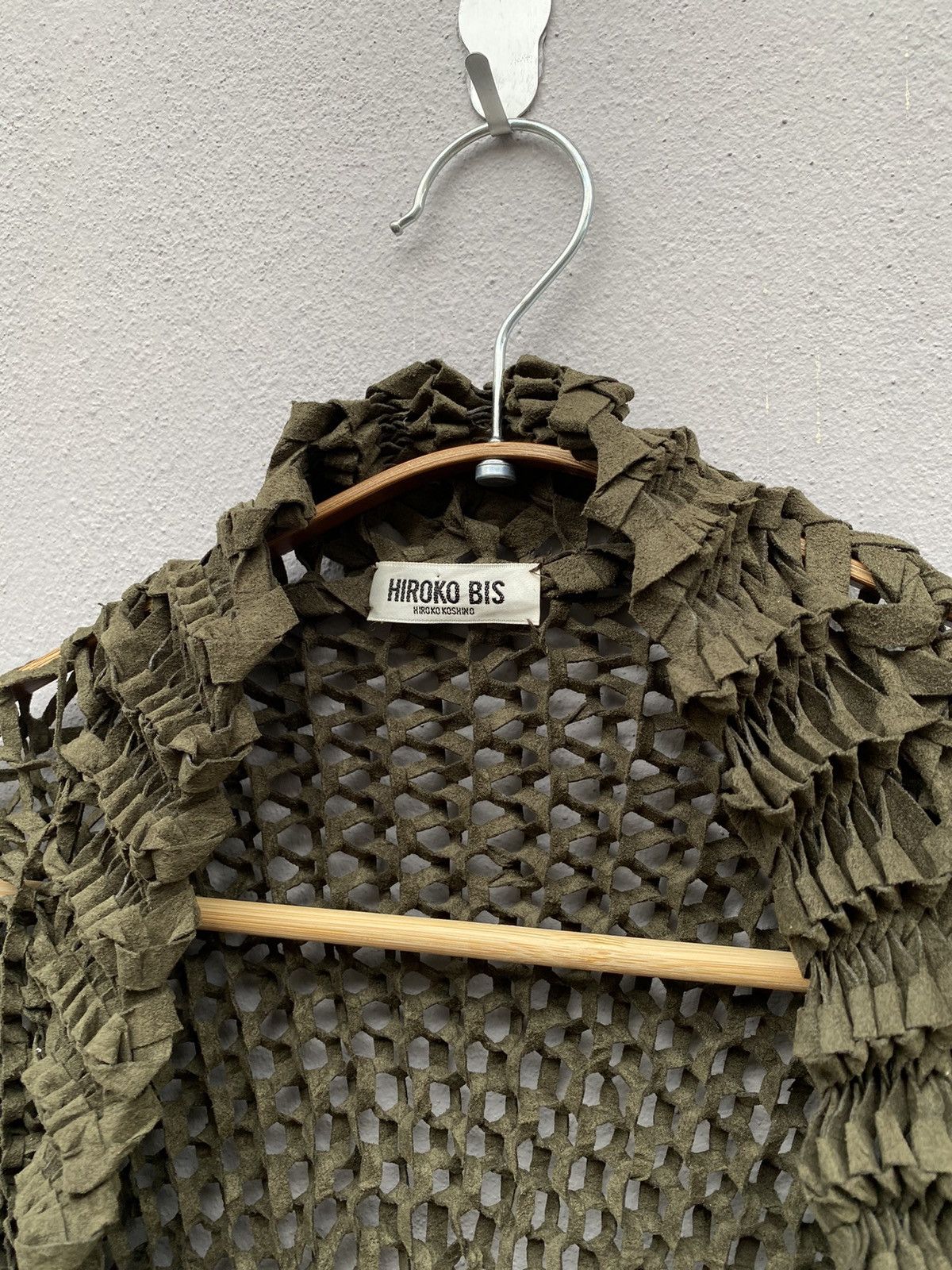 Hiroko Koshino Homme 💥Archived💥 HIROKO KOSHINO Pleated 3D Mesh Knit Spider Web Size S / US 4 / IT 40 - 2 Thumbnail