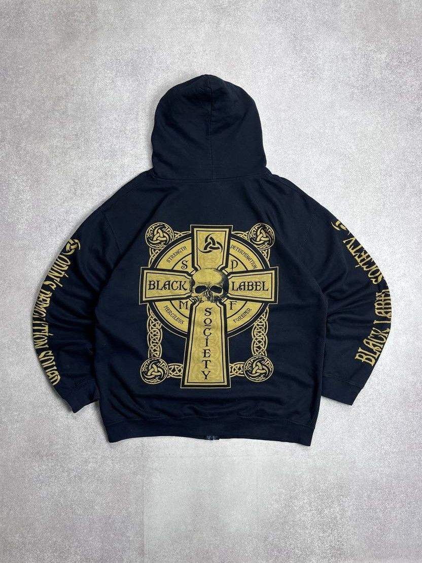 Vintage Vintage BLS Black Label Society Archival Boxy Zip Hoodie XL Size US XL / EU 56 / 4 - 1 Thumbnail