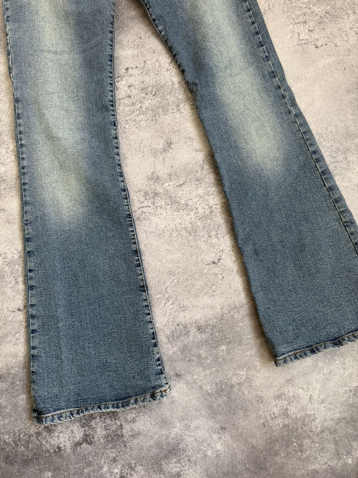 Miss Sixty Miss Sixty Flared Jeans Low Rise Avant Garde Denim Pants Y2K Size 31" - 17 Thumbnail
