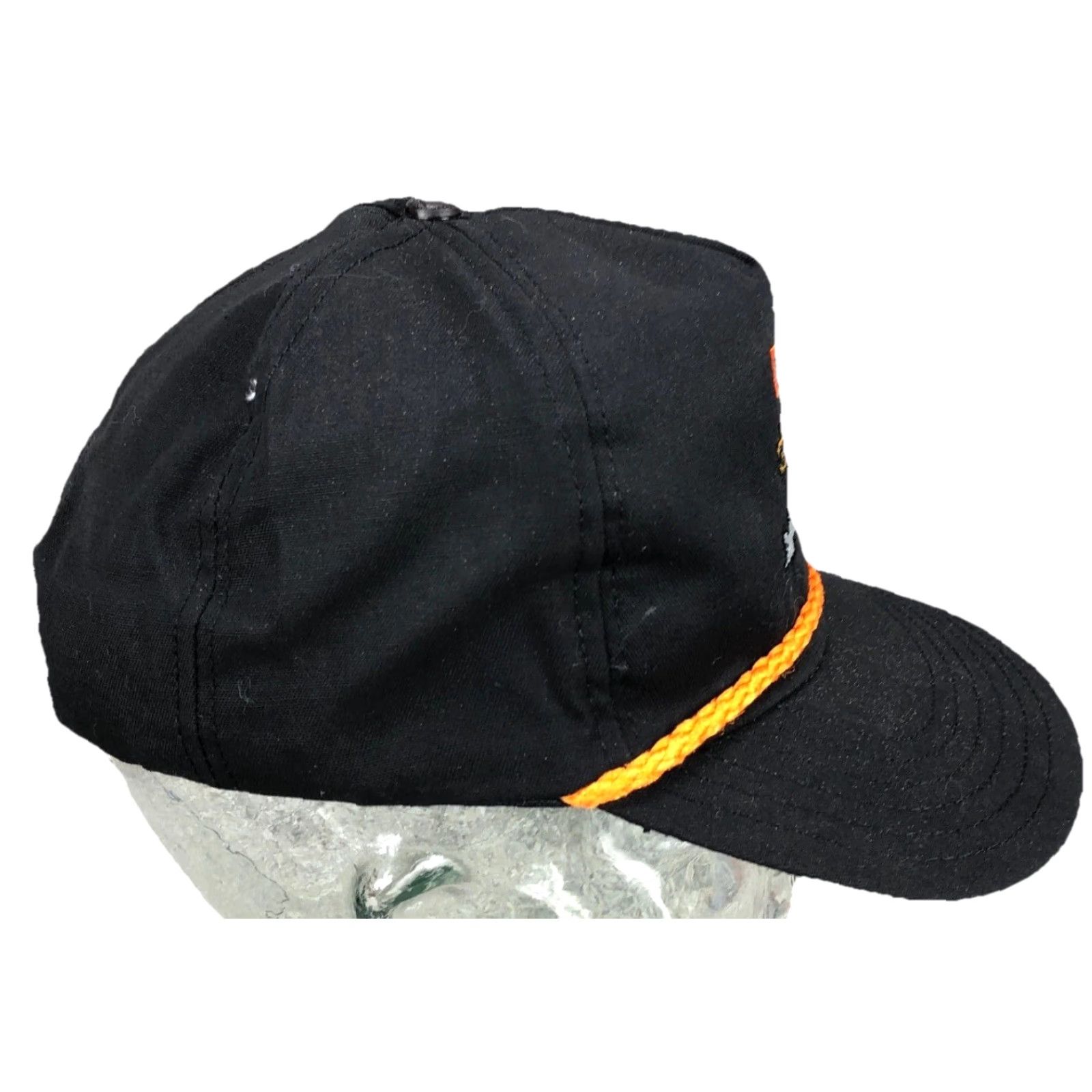 Coal VINTAGE Coal Trucker Hat Cap Snap Back Black USA Virginia Coal Mining Rope 90s Hat Mens Adjustable Twill Classic 80s 90s USA Advertising Size ONE SIZE - 4 Thumbnail