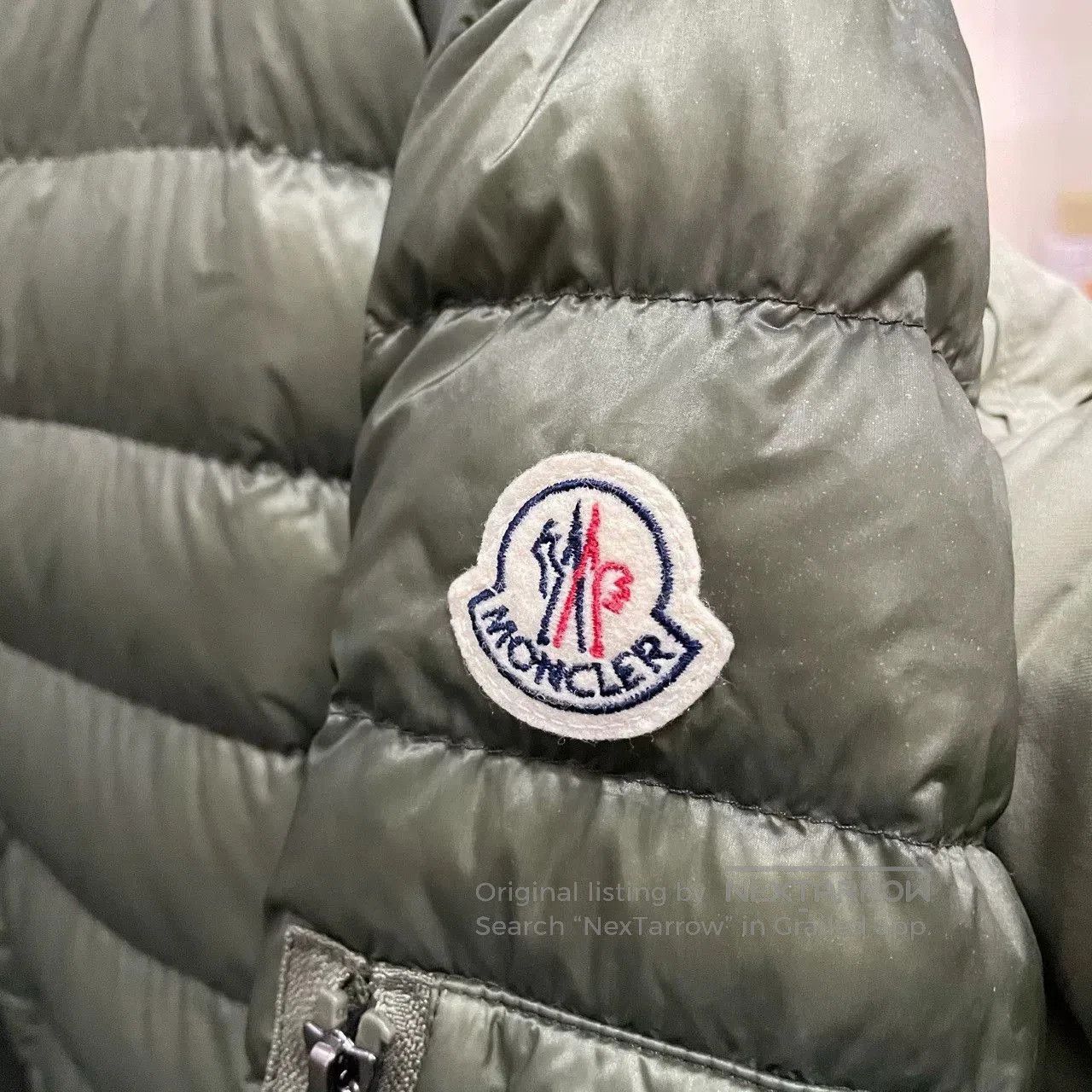 Moncler moncler green down jacket size 6. Size US L / EU 52-54 / 3 - 3 Thumbnail