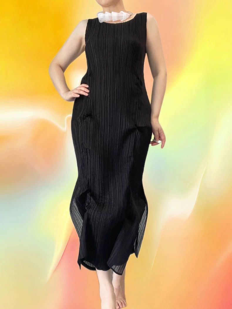 Issey Miyake Issey Miyake Black main line drawstring dress | Grailed