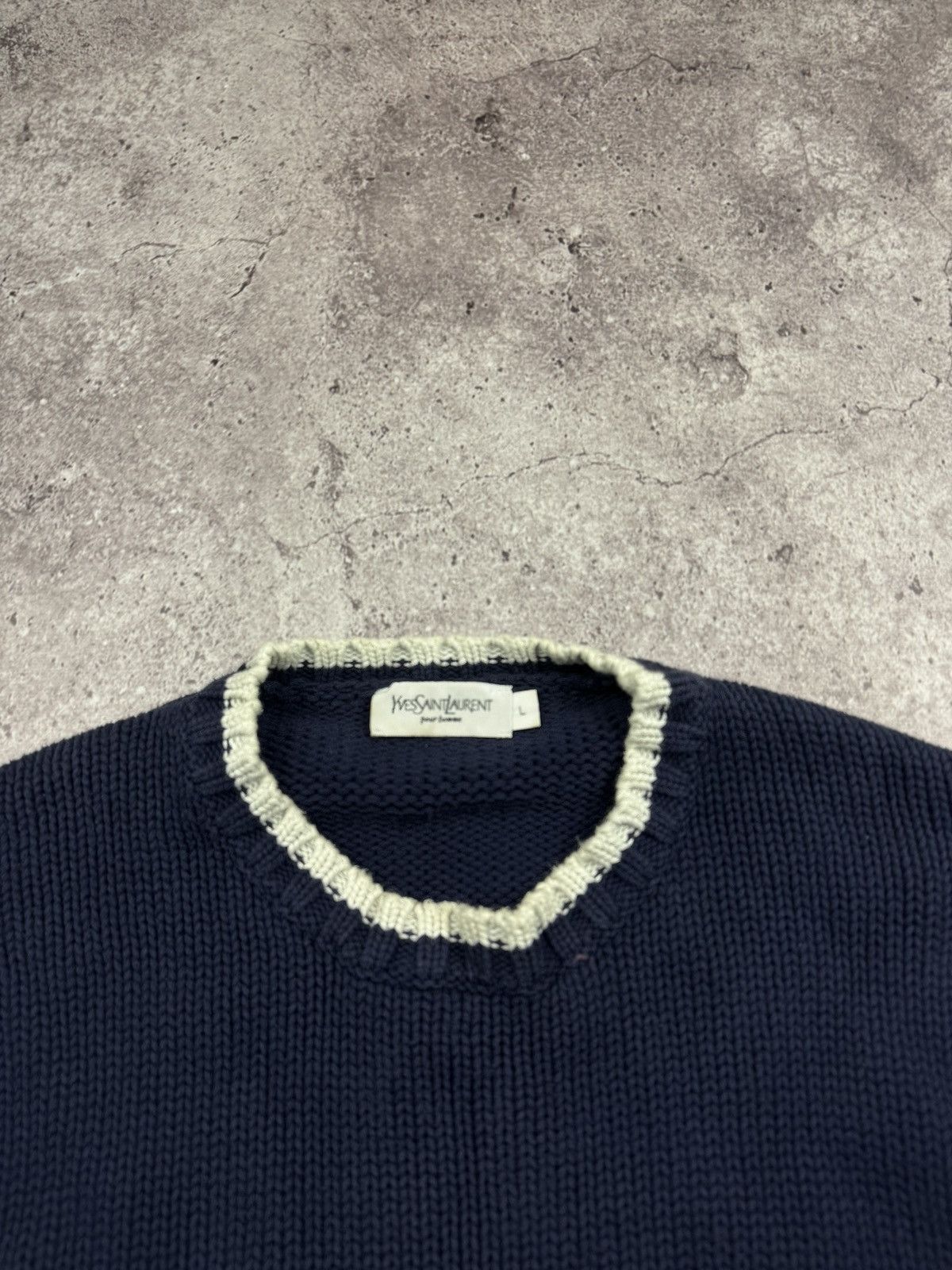 Yves Saint Laurent YSL Vintage YvesSaintLaurent knitted sweater crewneck Size US L / EU 52-54 / 3 - 4 Thumbnail