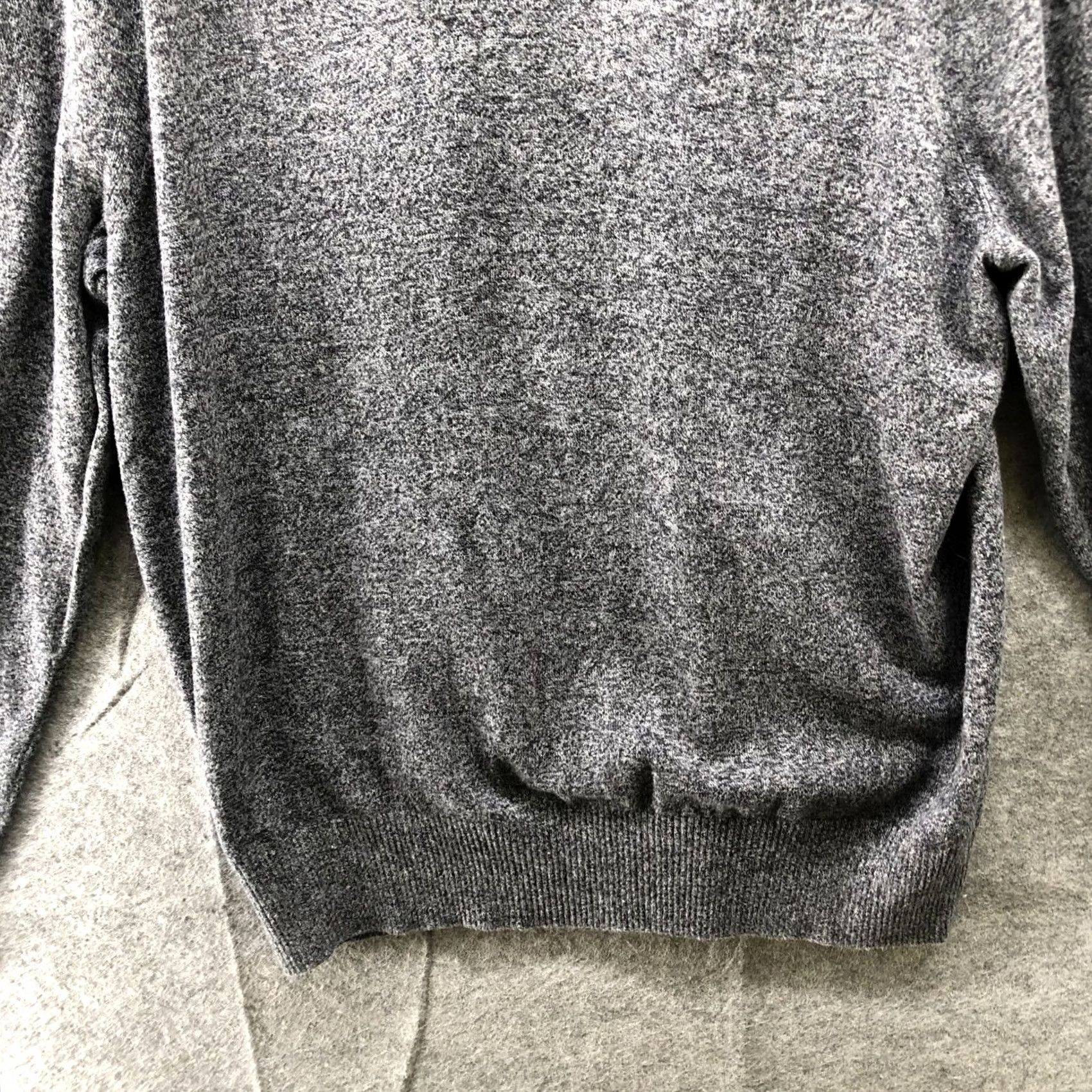 Banana Republic Banana Republic Shawl Collar Sweater Mens XL Heather Gray Wool Cotton Pullover Size US XL / EU 56 / 4 - 4 Thumbnail
