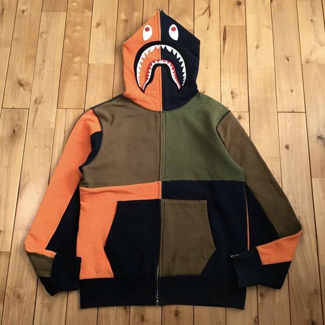 BAPE Crazy color shark full zip hoodie a bathing ape