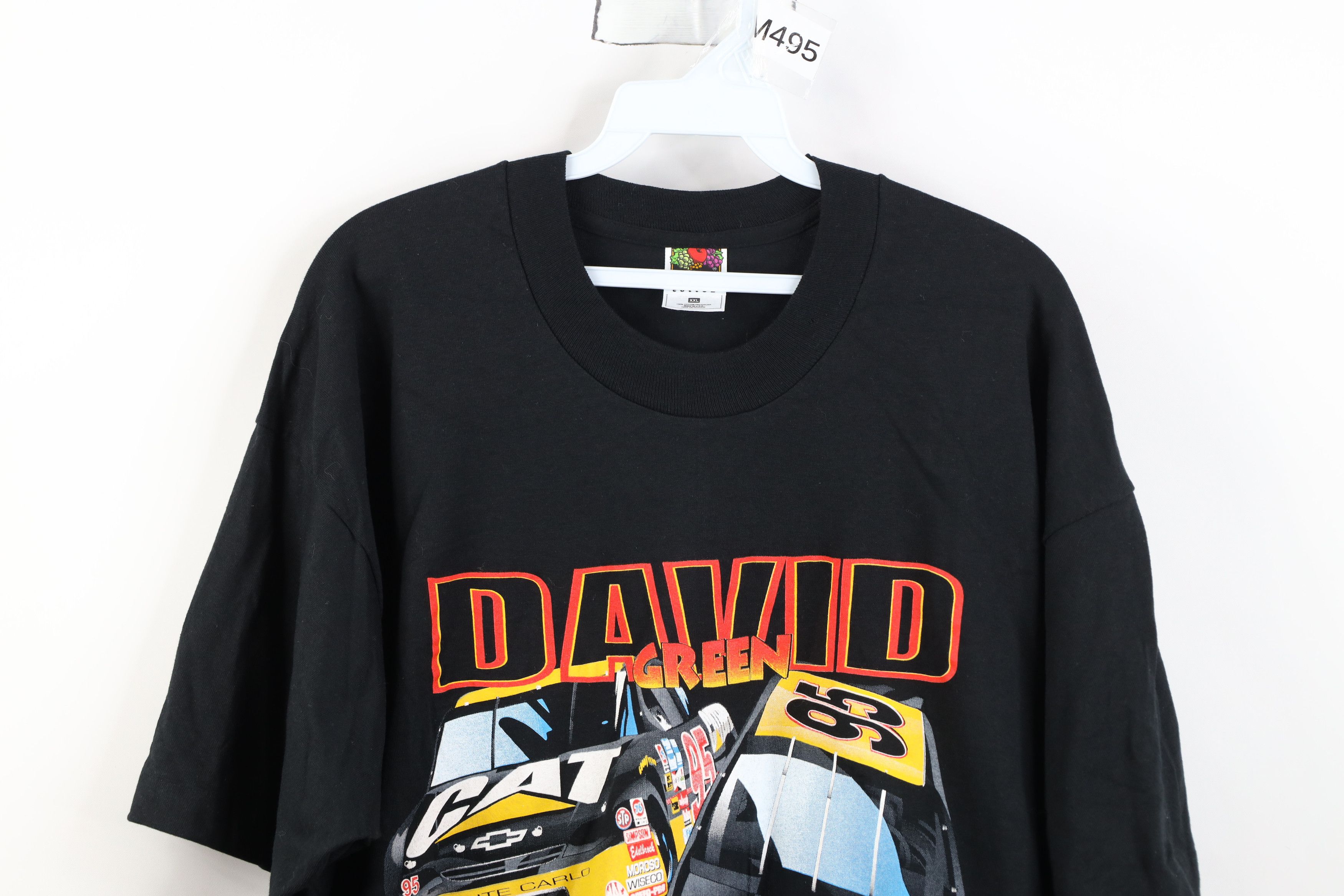 Vintage Vintage 90s NASCAR Cat Racing David Green All Print T-Shirt Size US XXL / EU 58 / 5 - 2 Thumbnail