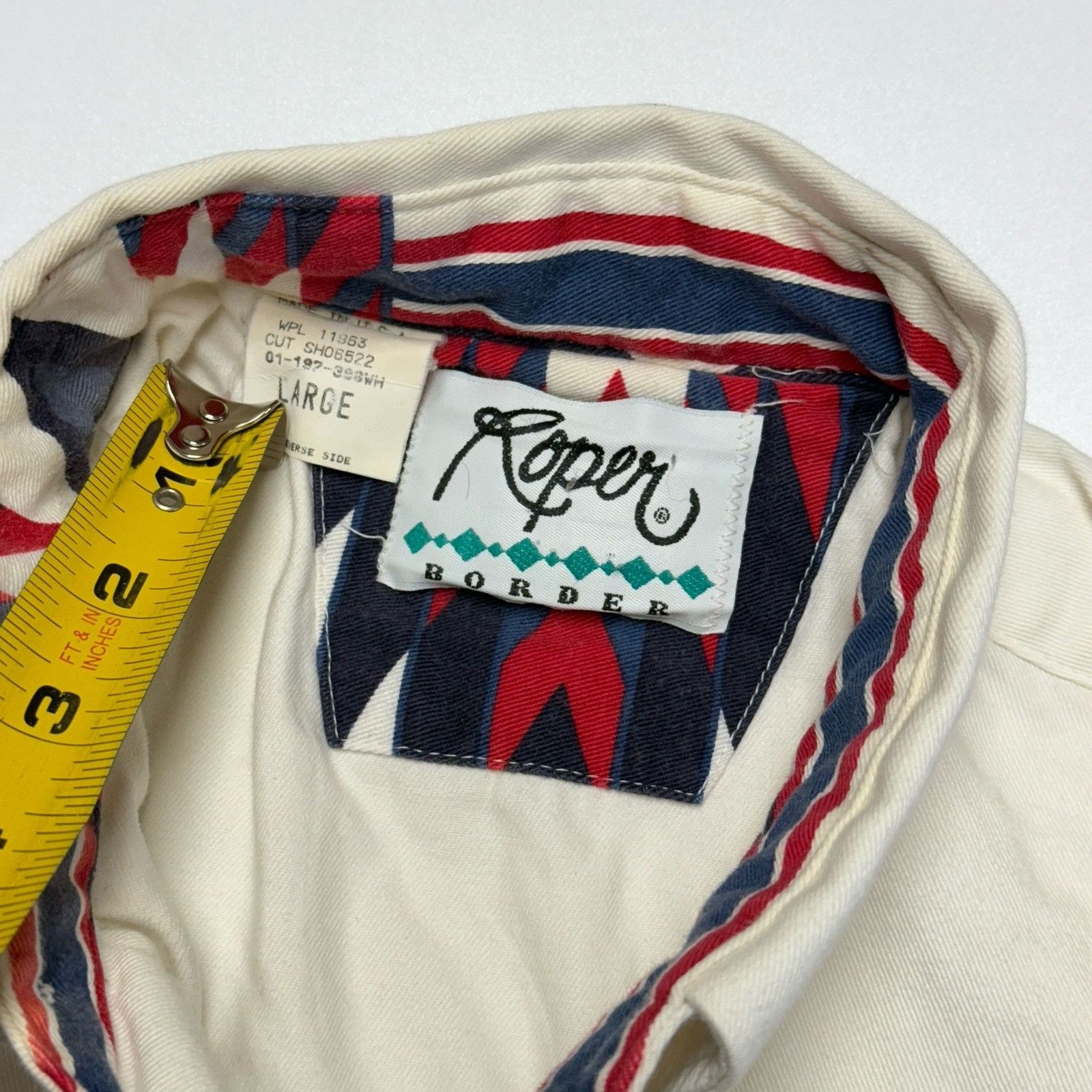 Roper Vintage Roper Border Aztec Western Shirt Mens Large Size US L / EU 52-54 / 3 - 11 Thumbnail